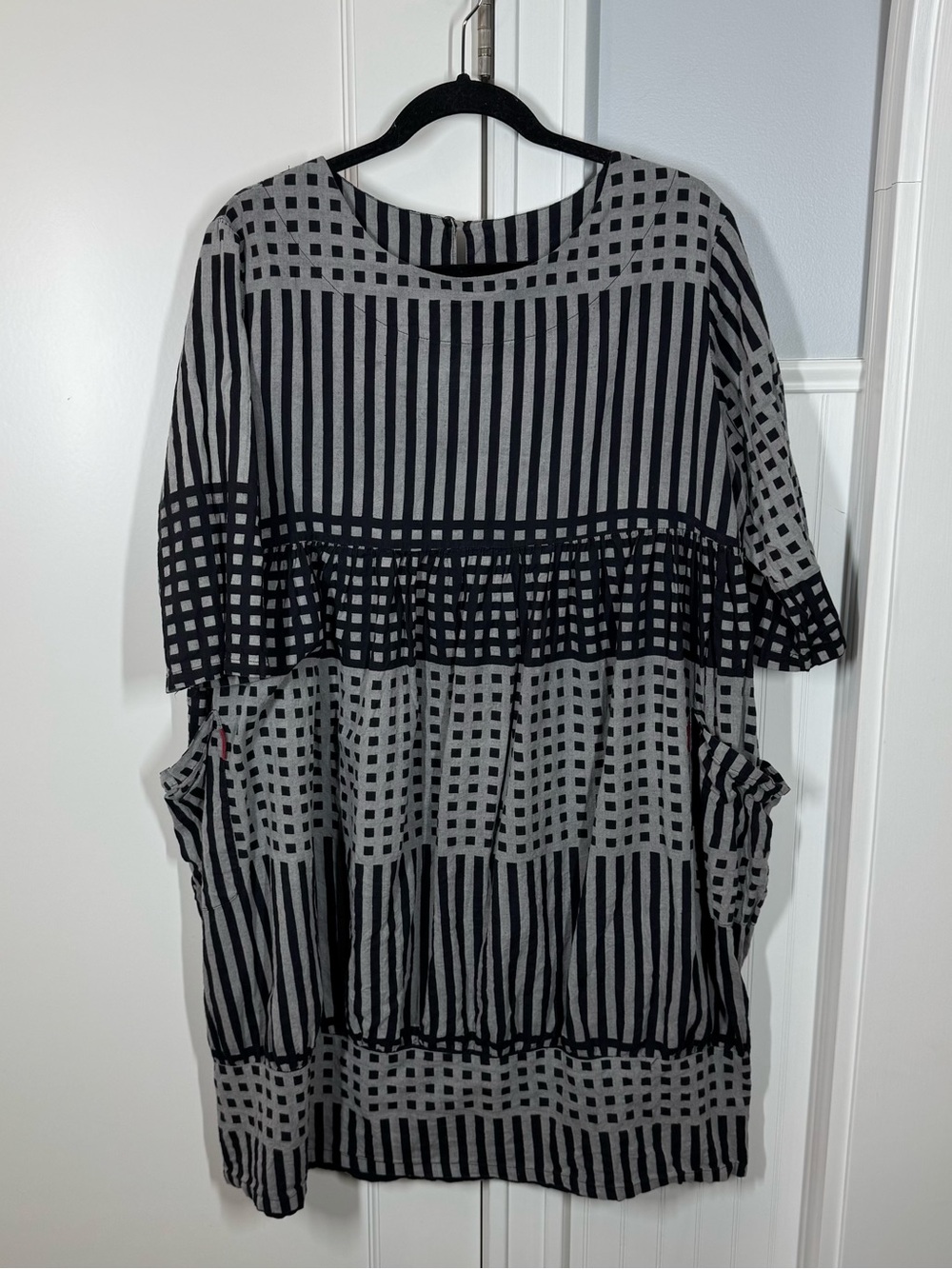 Mao Mam Dress Tunic‎ Wearable Art to Wear Contemporary Lagenlook OS Med/Large